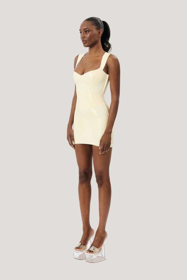 Hollywood Latex Dress — model side