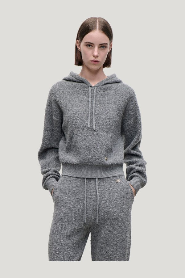 Lana Hoodie In Mid — model front