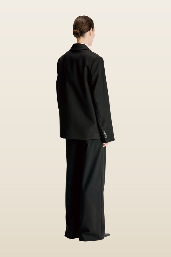 HORN LDS Wool blend double breasted jacket — model back