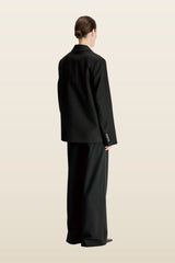 HORN LDS Wool blend double breasted jacket — model back