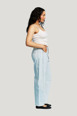 Horseshoe Jeans - Light Wash — model side