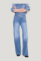 Hugh Jean 34" - Panama Blue — model side
