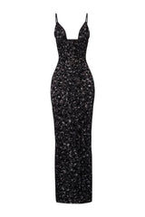Hun Dress Black Leopard Print — packshot