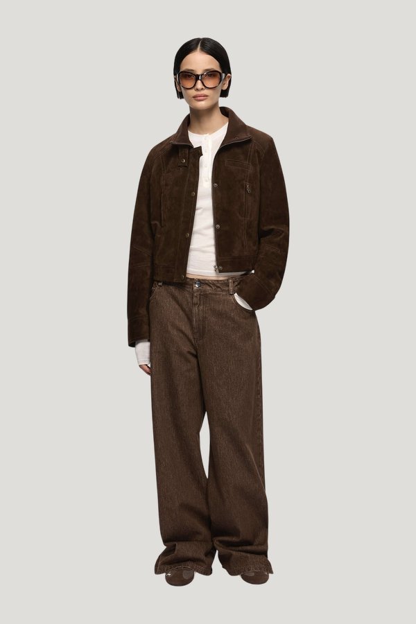 Hunter Suede Jacket — model front