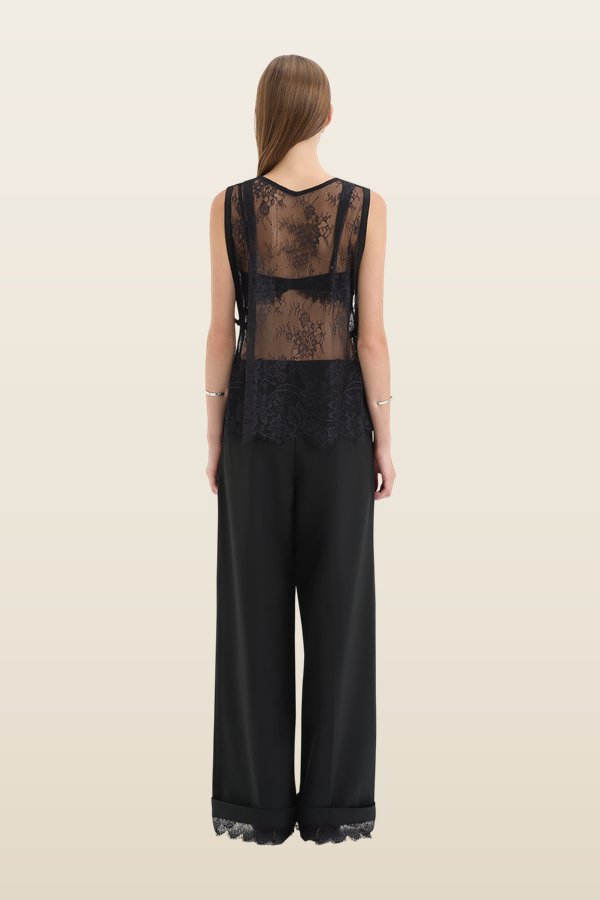 Ingrid Lace Top — model back