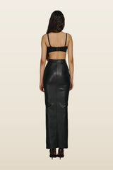 Instinct skirt in Onyx — model back