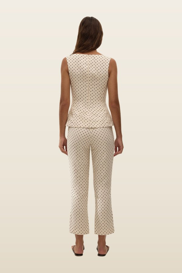 Iria Top Lola Polka Dot — model back