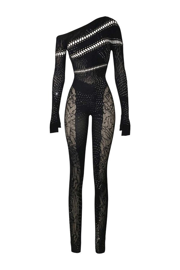Ivy Long Rhinestone Jumpsuit — packshot