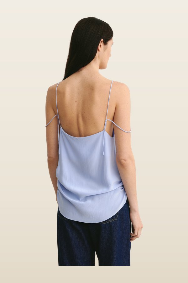 Iza Silk Cami — model back