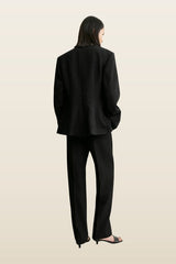 Jacquard cotton jacket — model back