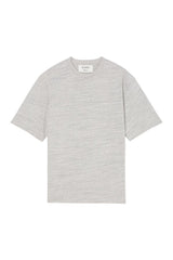 Japanese mouliné jersey t-shirt | grey mouliné — packshot