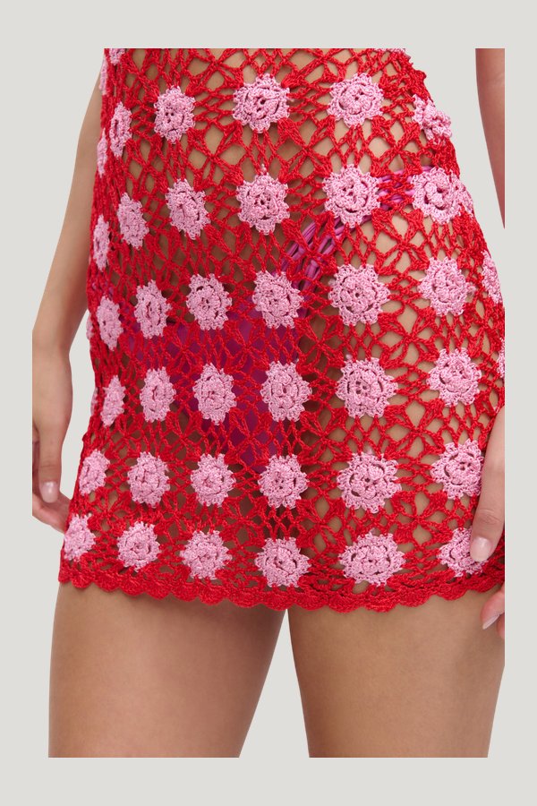 Julie Crochet Coverup - Crochet — model side