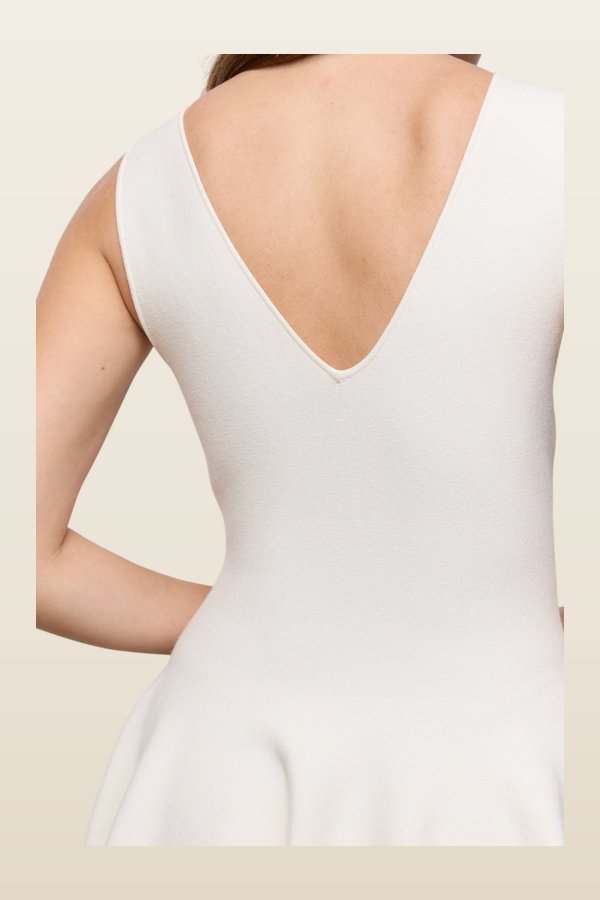 Knitted Mini Dress — model back