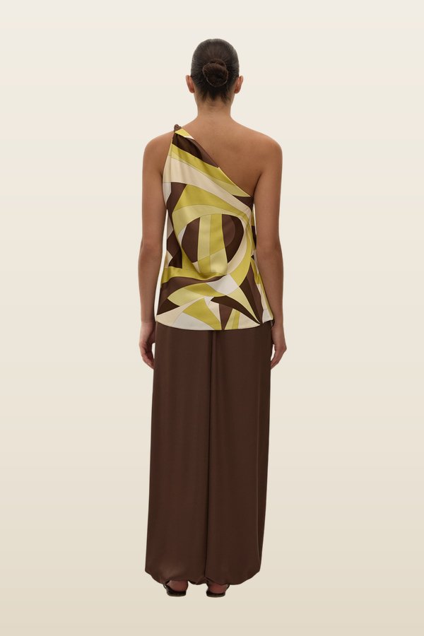 Kortez Top Mila Geometric Print — model back