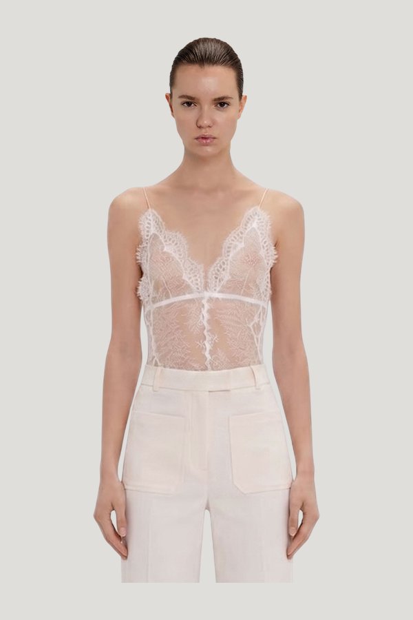 Lace Bodysuit — model side