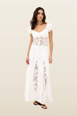 Lace Detail Top — model back