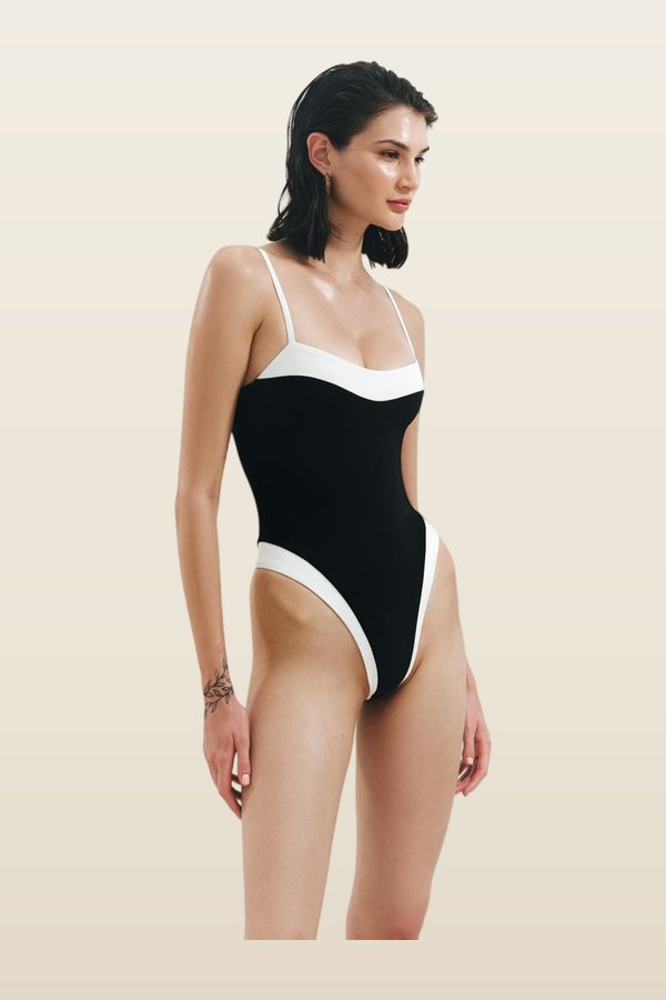 Late Checkout Swimsuit — model back