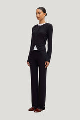 Lauren High Waist Straight Leg Pant — model side