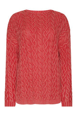 Lightweight Cable Sweater | Cayenne — packshot