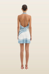 Lilou Halter Mini Dress — model back