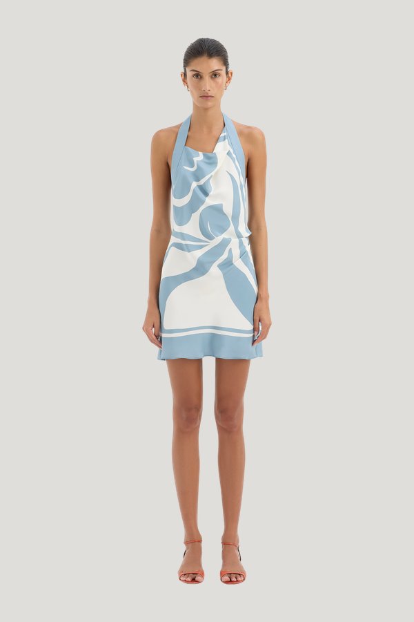 Lilou Halter Mini Dress — model front