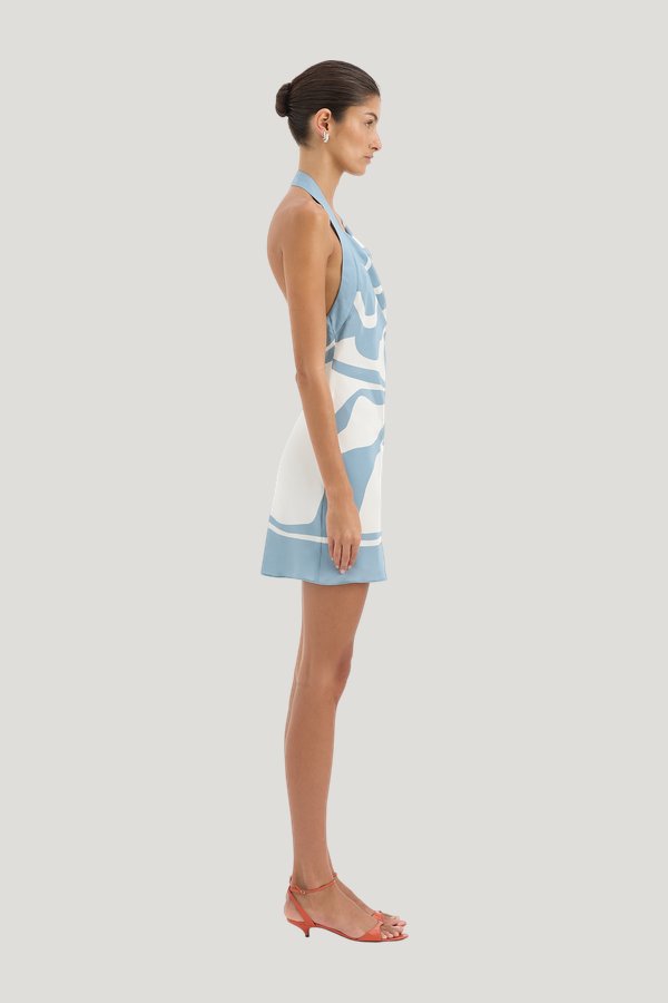 Lilou Halter Mini Dress — model side