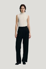 Lilou Sleeveless Turtleneck Top — model front