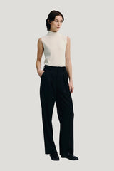 Lilou Sleeveless Turtleneck Top — model side
