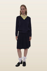 Loafer In Black Spazzolato — model back