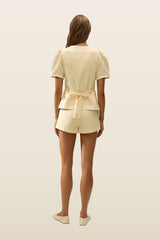 Madeleine Top Butter — model back
