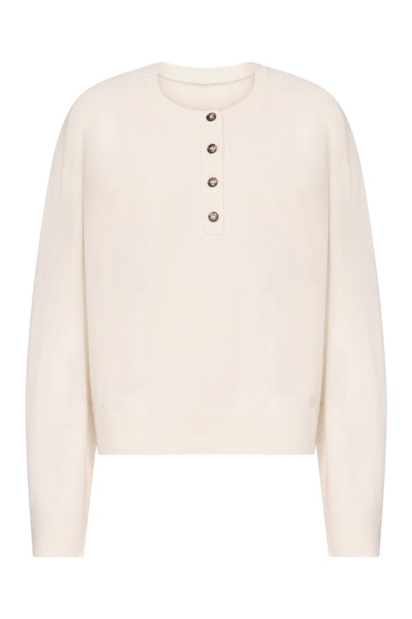 MALO Oversized henley sweater — packshot