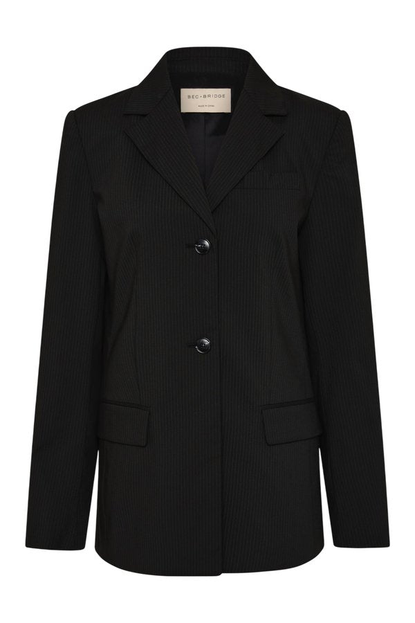 Marcelli Blazer - Black/White Pinstripe — packshot