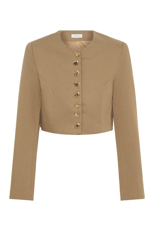 Marielle Button Up Cropped Jacket — packshot