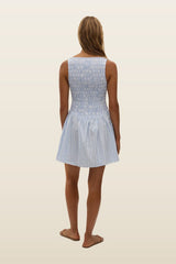Martina Mini Dress Paloma Check — model back