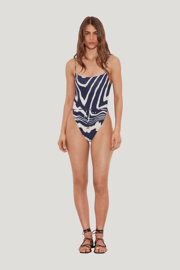 Matea Swimsuit Zebra — model front