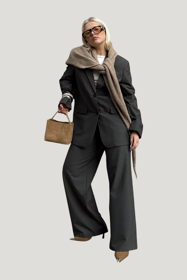 Wide Mid Waist Pants — extra