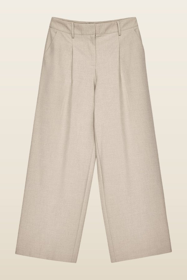 Wide Mid Waist Pants — model back