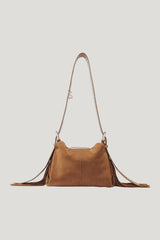 Miss M mini suede bag — model side