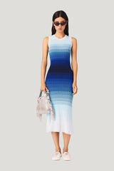 Ombré knit maxi dress — model front