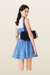 Short knit dress — model back