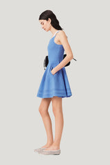 Short knit dress — model side