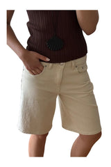 Mid Waist Loose Denim Shorts — packshot