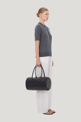 MIGO Fluid cashmere polo shirt — model side