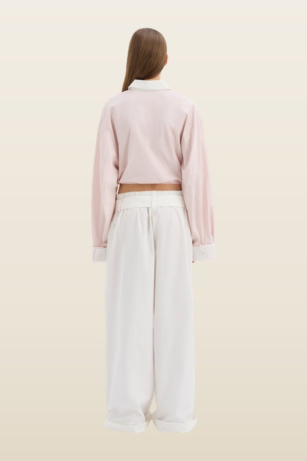 Milo Cropped Shirt — model back