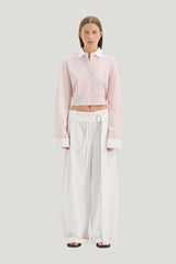 Milo Cropped Shirt — model front