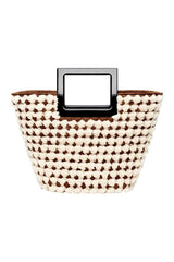Mini Riviera In Ivory Woven Shearling — packshot