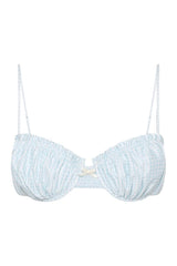Moana Bikini Top Gingham Sky — packshot