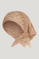 Monday Head Scarf - Porto Cervo Gold — model front
