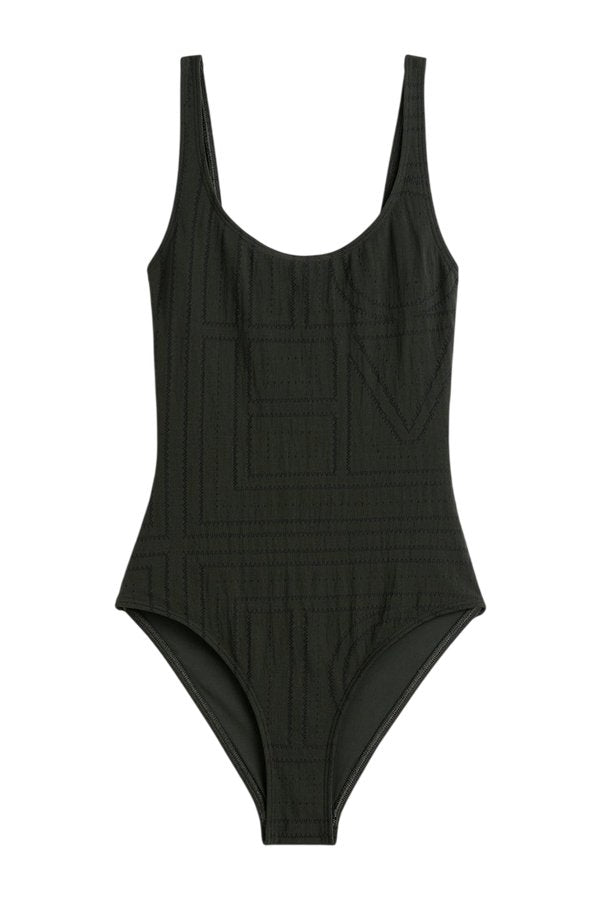 Monogram pointelle swimsuit — packshot