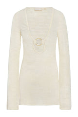 Montego Mini Dress - Ivory Treble Knit — packshot